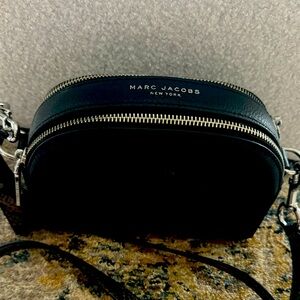 Marc Jacobs Shutter Snakeskin Embossed Strap Leather Crossbody Bag